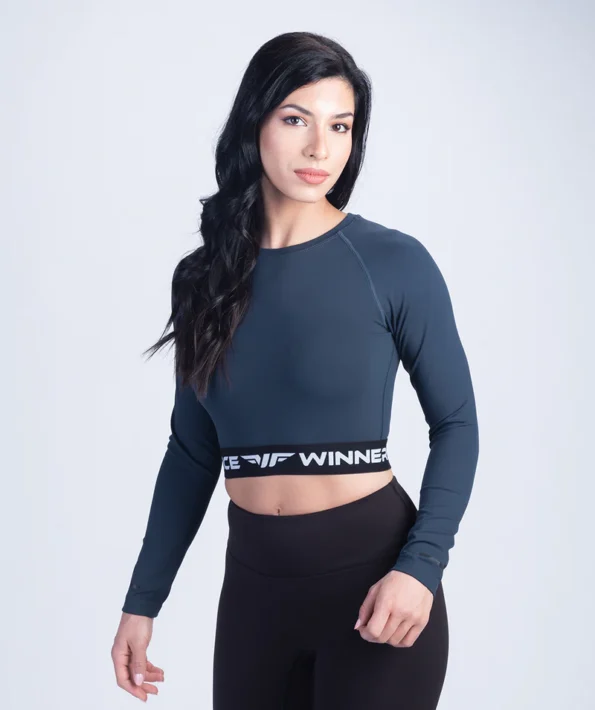 OLENNA LONG SLEEVE CROP TOP